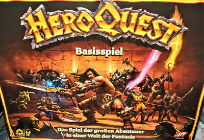 HERO QUEST BASISSPIEL FANTASIE ABENTEUER deutsch über 70 Figuren Neu,OVP,Lizenz