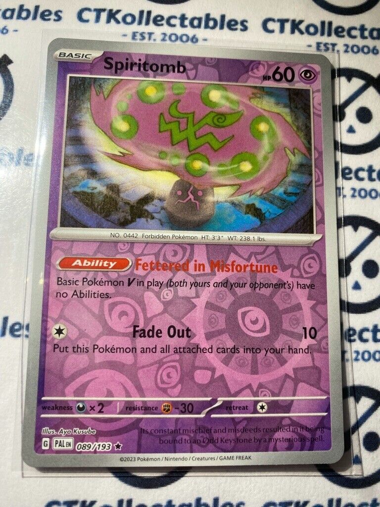 Mavin  Spiritomb 089/193 - Pokemon TCG Paldea Evolved (2023) - NM - Holo  Rare