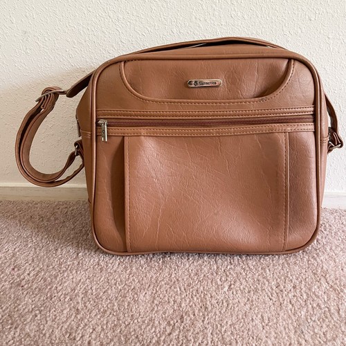 Vintage Samsonite Concord Carry On Shoulder Bag Medium Size Zip Pockets