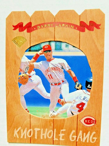 Barry Larkin #11 1997 Leaf Knot Hole Gang card