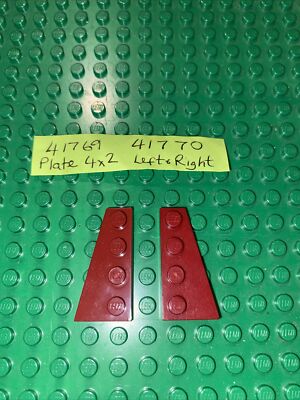 Lego Wedge Plate 41769 Right 41770 Left Dark Red UK