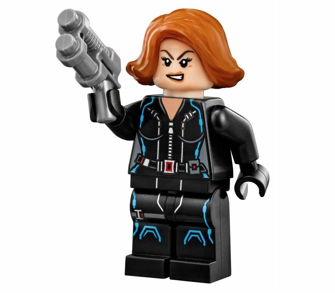 Lego Super Heroes Marvel - Black Widow Minifigure with weapon