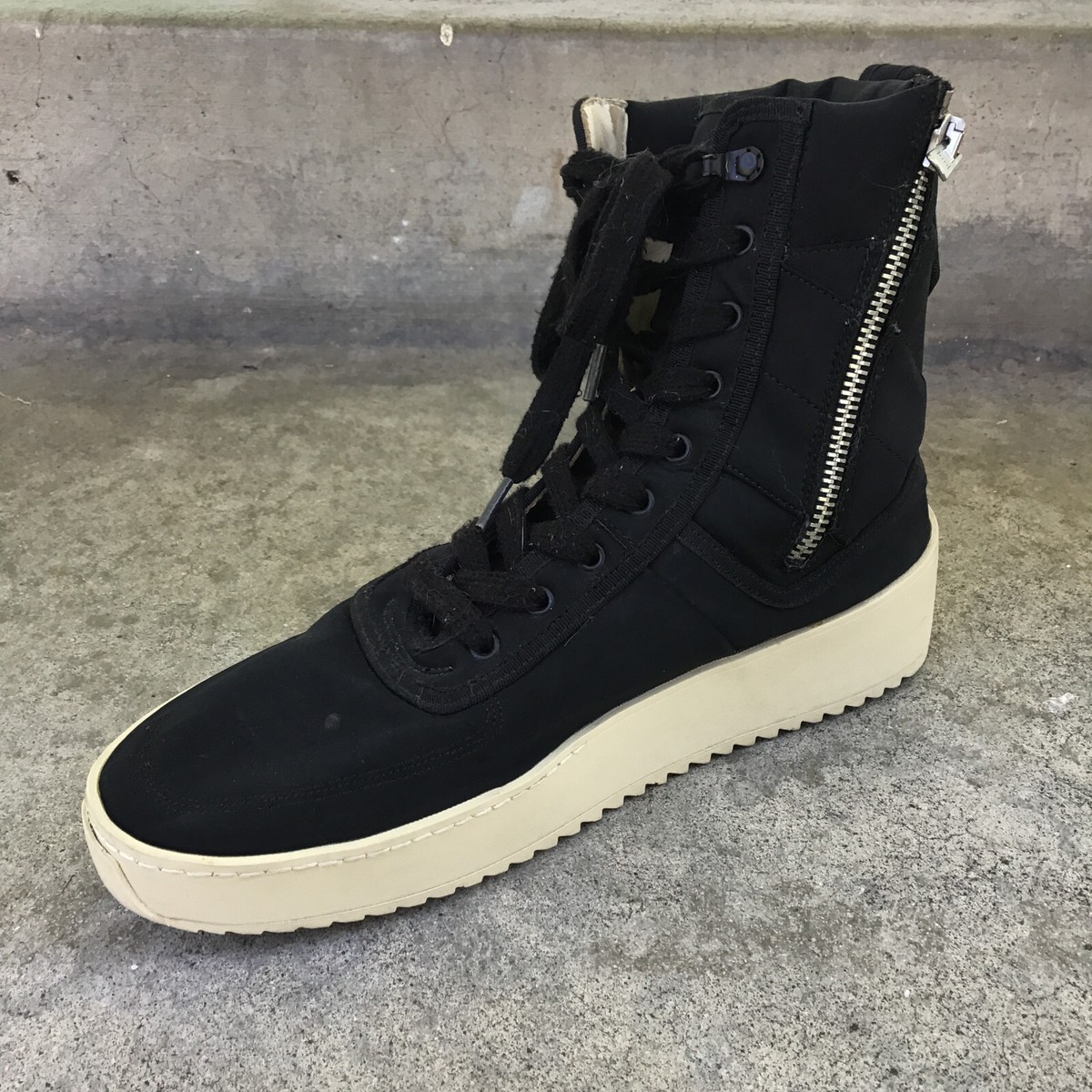 Fear Of God Jungle Military Sneaker Men Shoes Sz EU 45 US 13 Black 