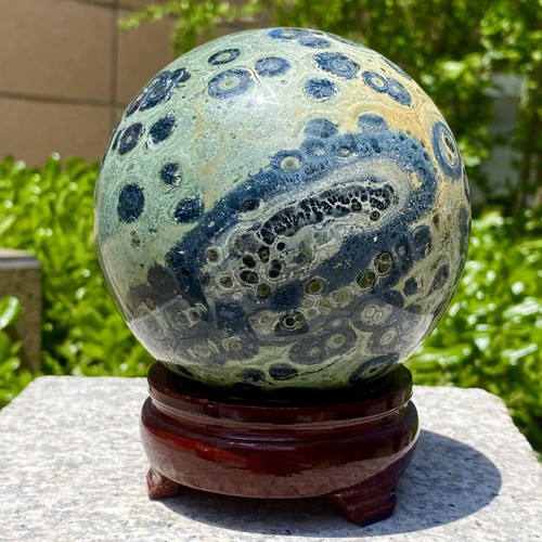 4.53LB Natural Peacock's eye Crystal Polishing Stone ball Healing - 第 6/13 張圖片