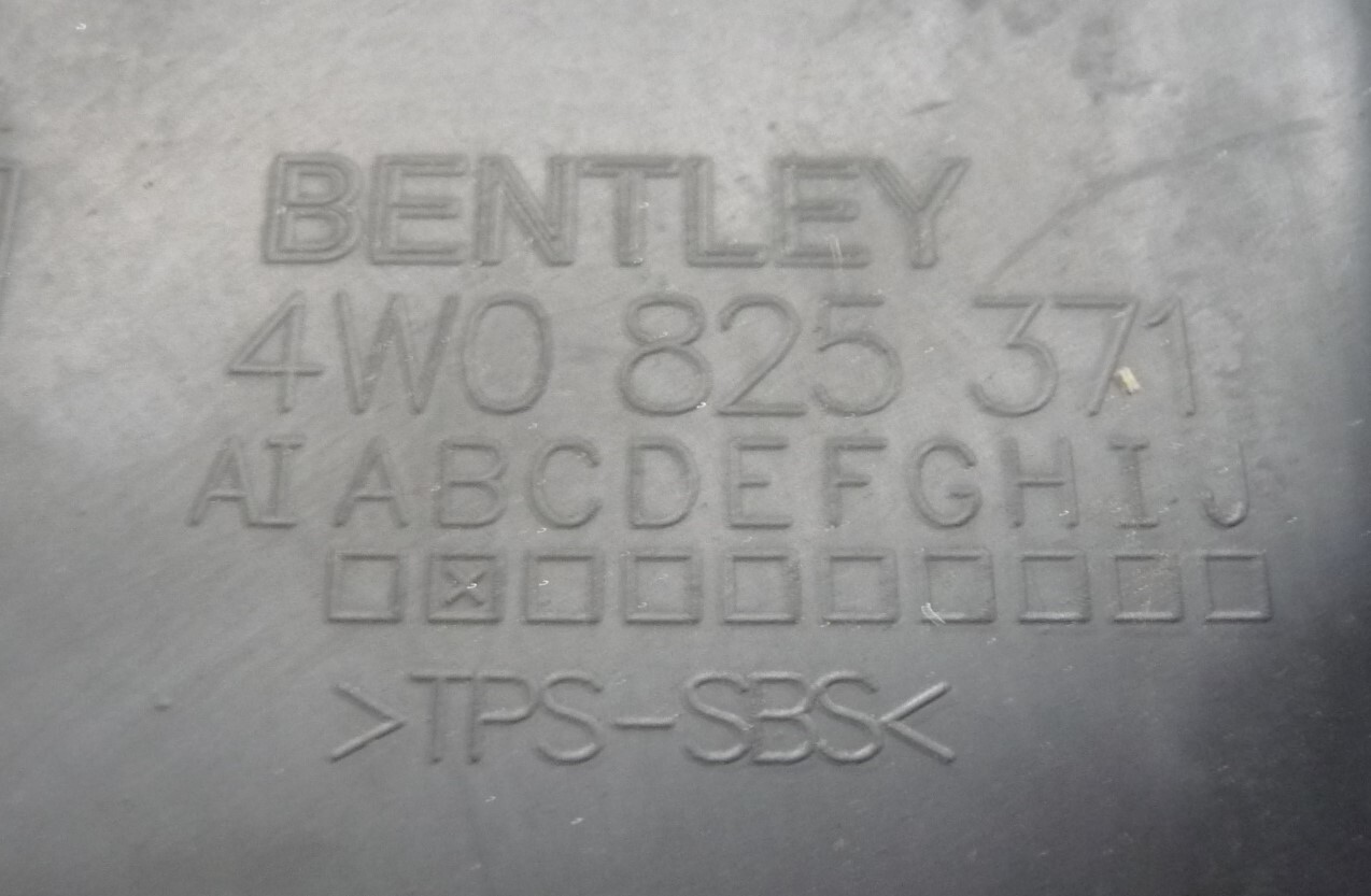 2014-2019 Bentley Flying Spur Underbody Trim, Left Side 4W0825371 OEM A1