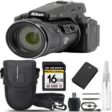Nikon COOLPIX P950 Digital Camera 83x Optical Zoom WiFi Case Tripod- 16GB Kit