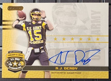 2010 Razor US Army All-American Gold 17/20 A.J. Derby #BA-AJD Arkansas/Patriots