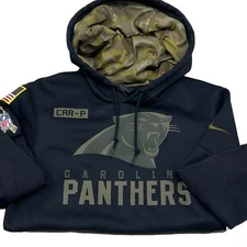 Men's Carolina Panthers Nike  Salute to Service Performance Pullover Hoodie S