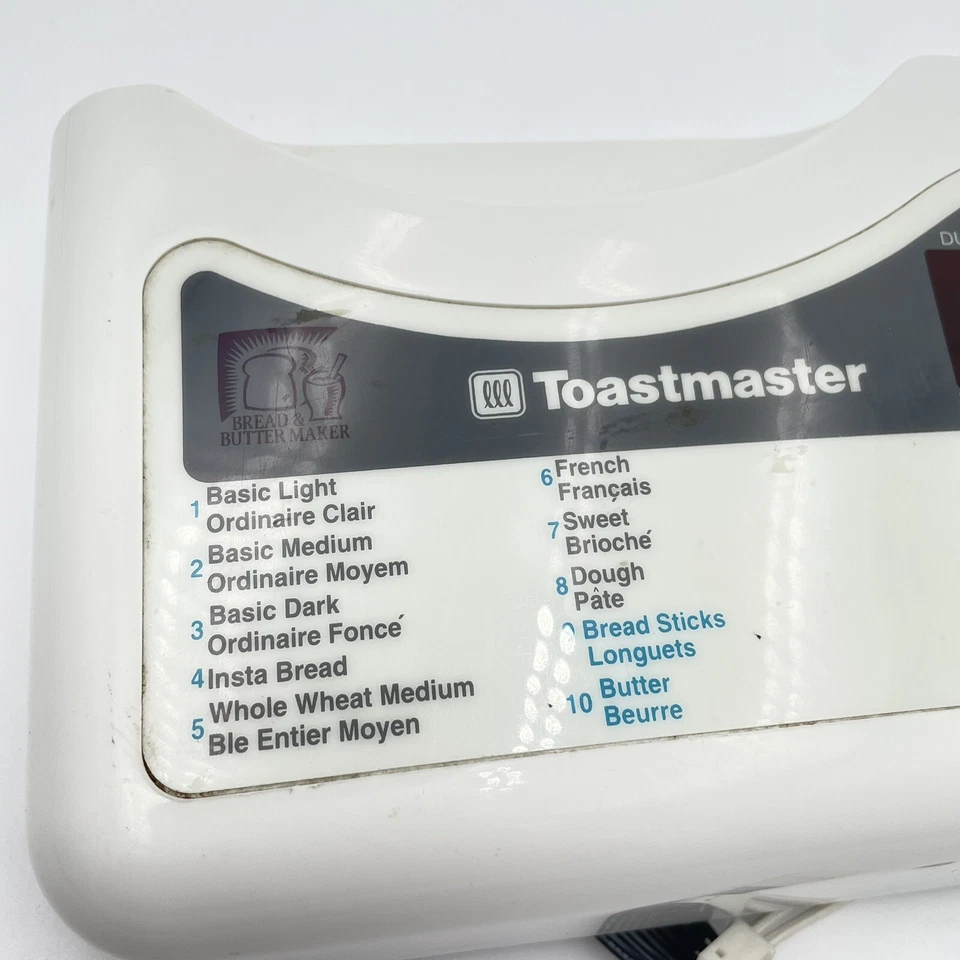 Panel de control táctil electrónico de la máquina panificadora Toastmaster para el modelo 1185  Foto 2 de 4