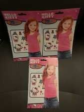 Lot of 3 Hello Kitty 75 Tattoos Sanrio New