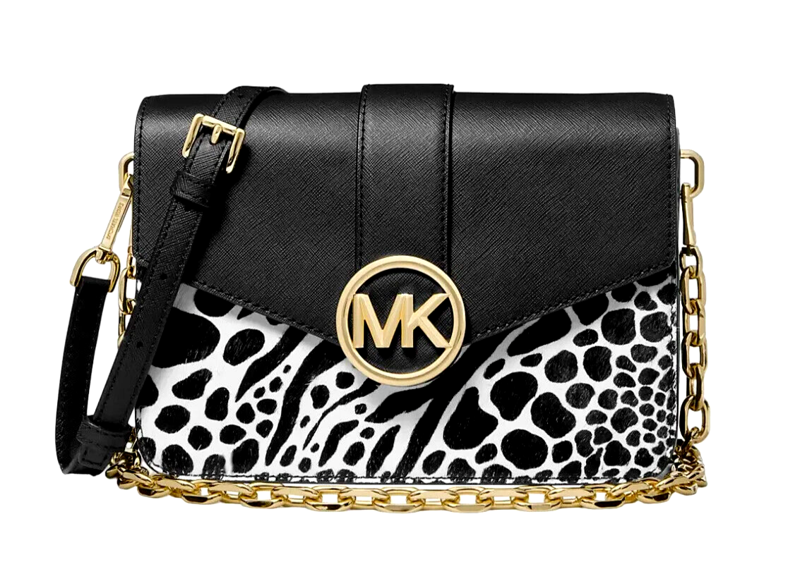 MICHAEL KORS Special Edition Carmen Animal Print Gold Chain