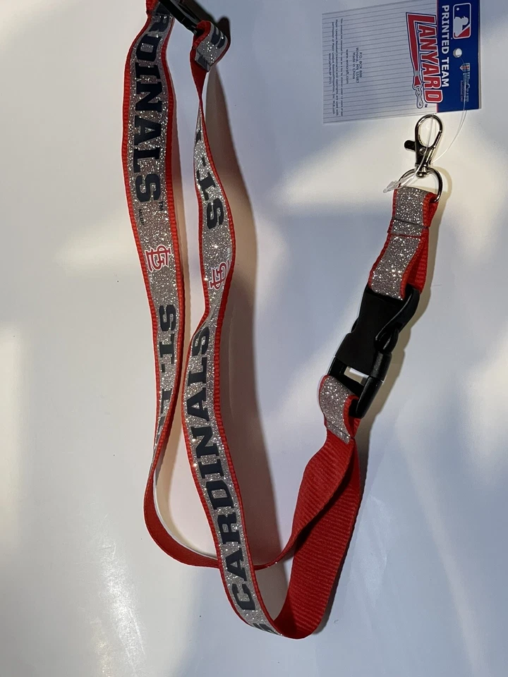 St. Louis Cardinals MLB Lanyard Sparkle Detachable Buckle Wincraft NWT - Image 2 of 4