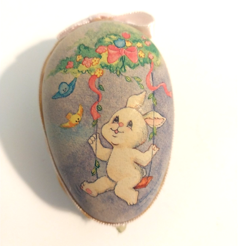 Vintage Bunny Lot Spring Easter Candle Huggers Eggs Celluloid 6 Pieces - Picture 2 of 16