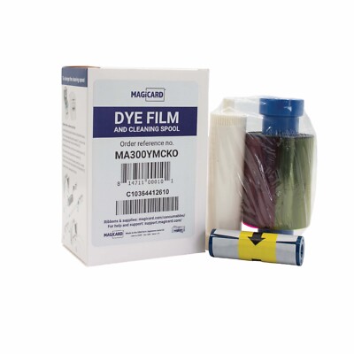 Genuine Magicard MA300YMCKO Full Color Ribbon Enduro, Rio Pro - 300 Print - New 
