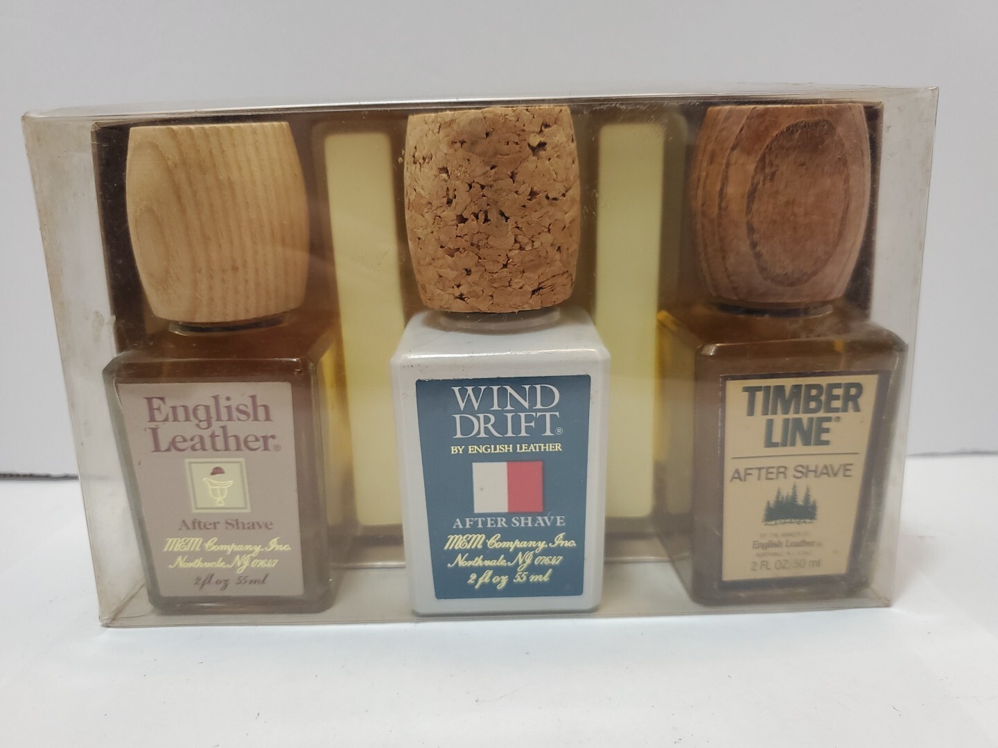 Vintage English Leather Gift Set After Shave Timberline Wind Drift 2fl