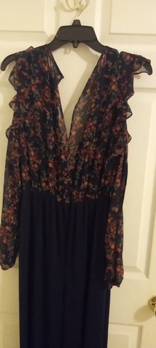 NEU BCBG MAXAZRIA FLORAL COLD-SHOULDER WIDE LEG JUMPSUIT SIZE XS - Bild 11 von 12
