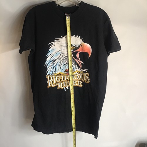 Vtg 1980’s 1990’s Harley Davidson EAGLE Righteous Ruler NIKE TAG Medium MC Biker - Picture 9 of 13