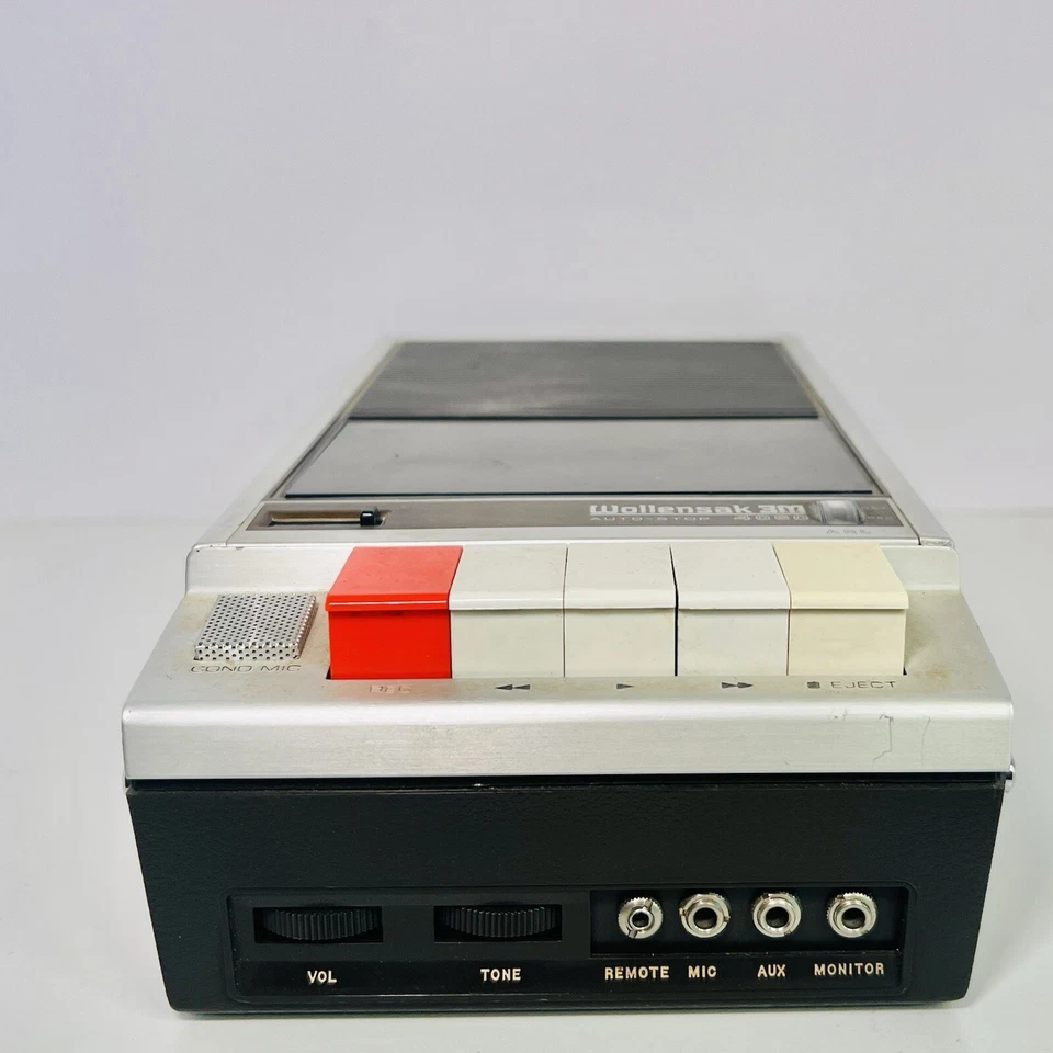 Wollensak 3M Auto-Stop 4060 Tape Player/Recorder w/Pwr Cord & Blank Tape - READ - Image 3 of 4