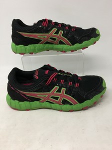 Asics Gel Fuji Trainer 2 Sneaker Running Shoe Mesh Lace Up Leather Black  Women 8 | eBay