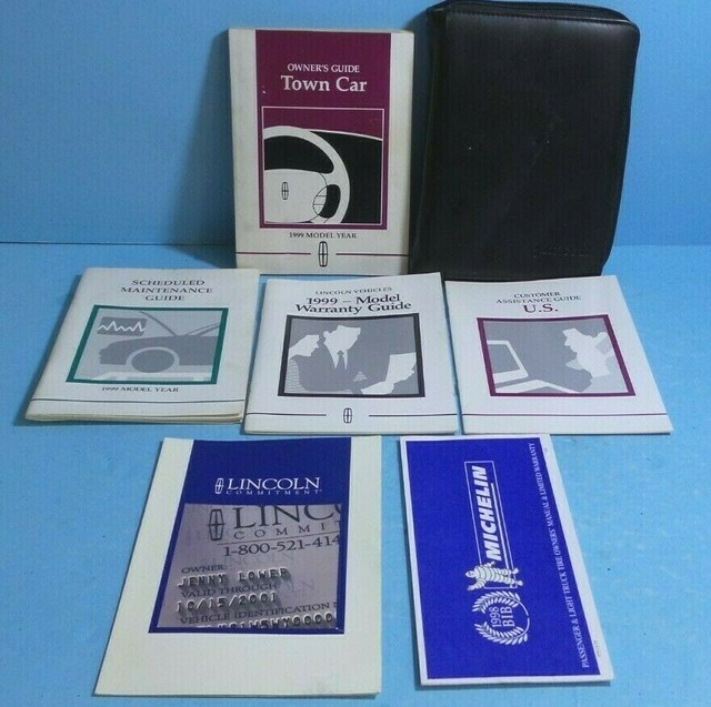1999 Lincoln Town Car Owner Manual User Guide Executive Signature