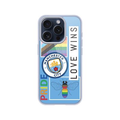 MAN CITY FC STOLZ GELHÜLLE KOMPATIBEL MIT APPLE iPHONE HANDYS & MAGSAFE