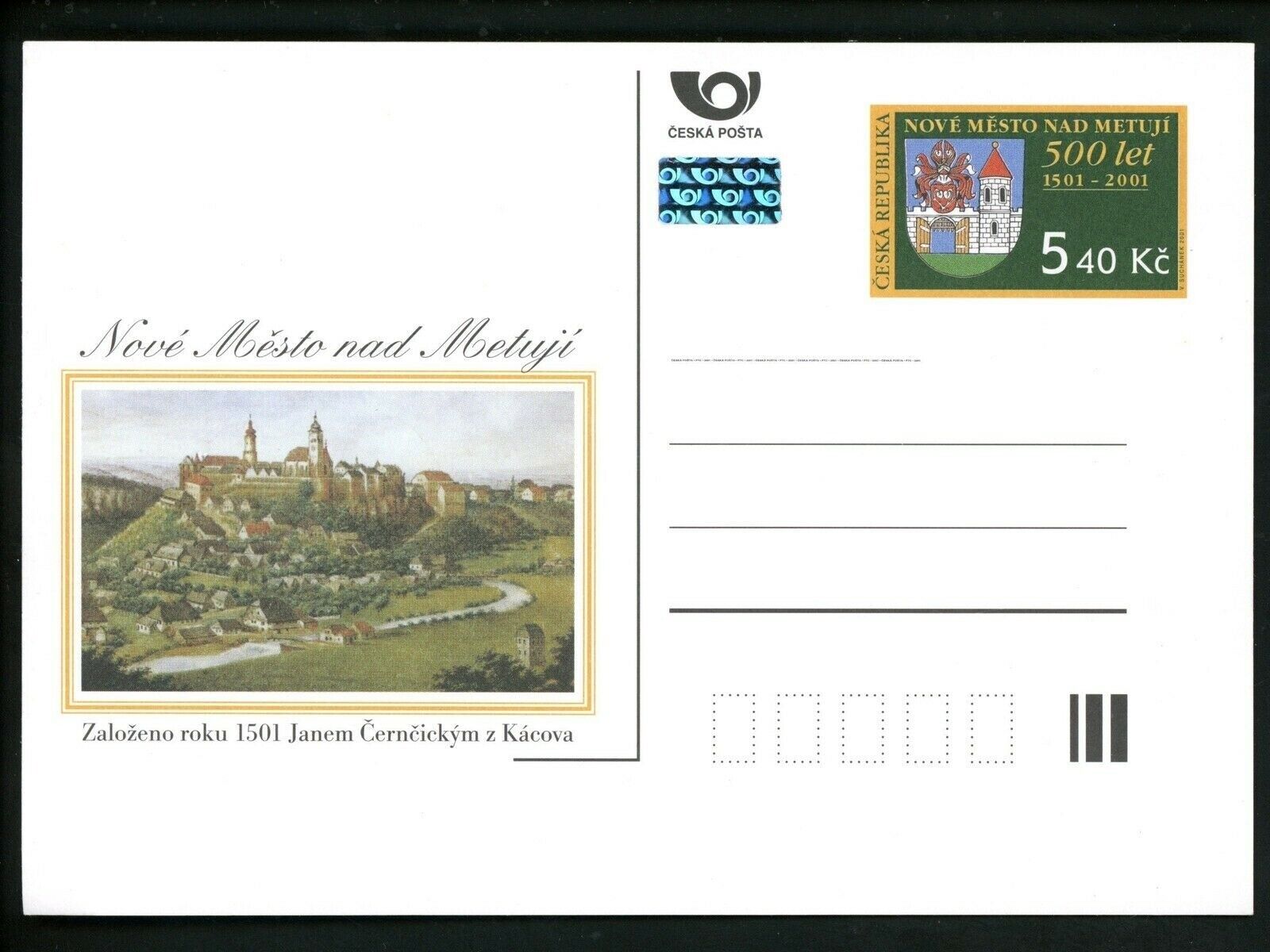 Postal 卸売り Stationery Czech まとめ買い特価 Republic postal Nove card Mest 1993 Post