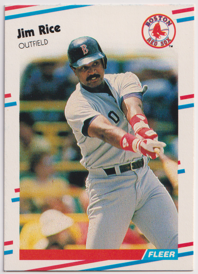 1988 Fleer #361 Jim Rice Boston Red Sox HOF