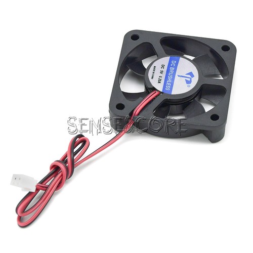 DC5010 0.15A 5cm two-wire Micro Cooling Fan Oil-containing DC 5V 12V 24V - Afbeelding 2 van 11