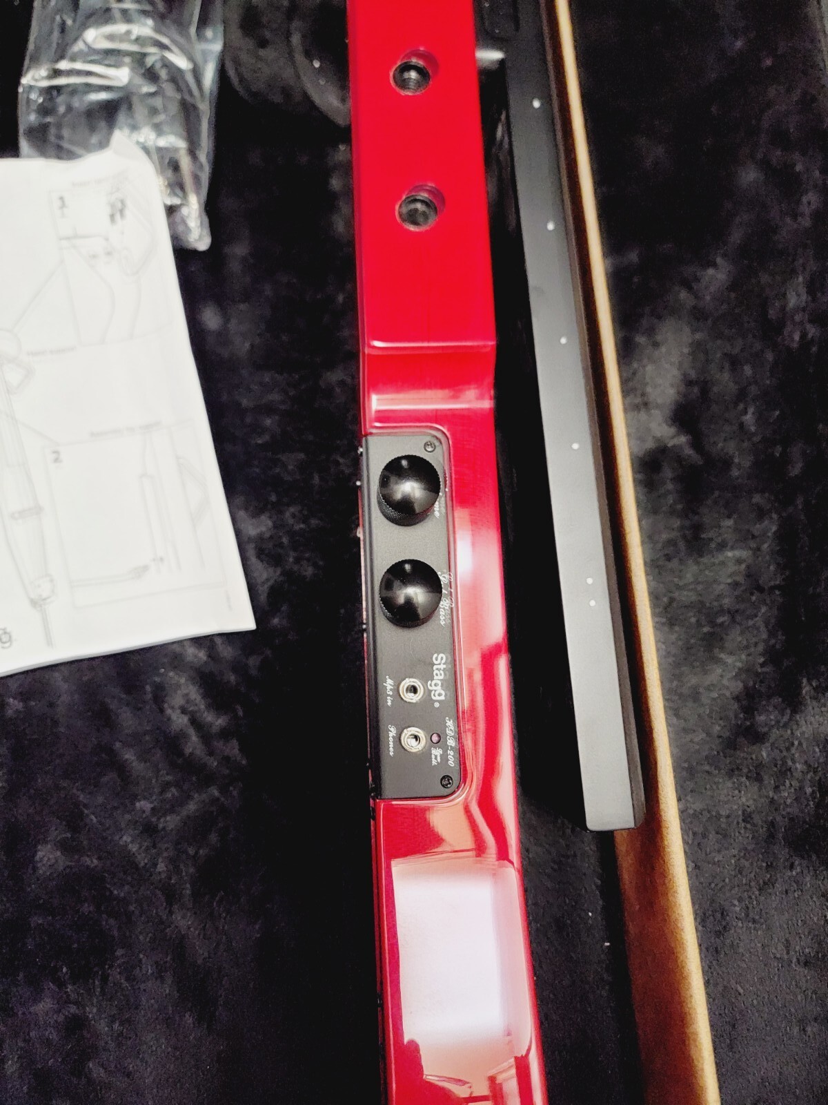 Stagg EDB3/4 Electric 3/4 Size Double Bass with Gig Bag eBay