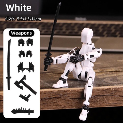 Multi-Jointed Movable Robot Action Figure 3D Model Toy for Kids Adults 14cm Gift - Picture 4 of 12