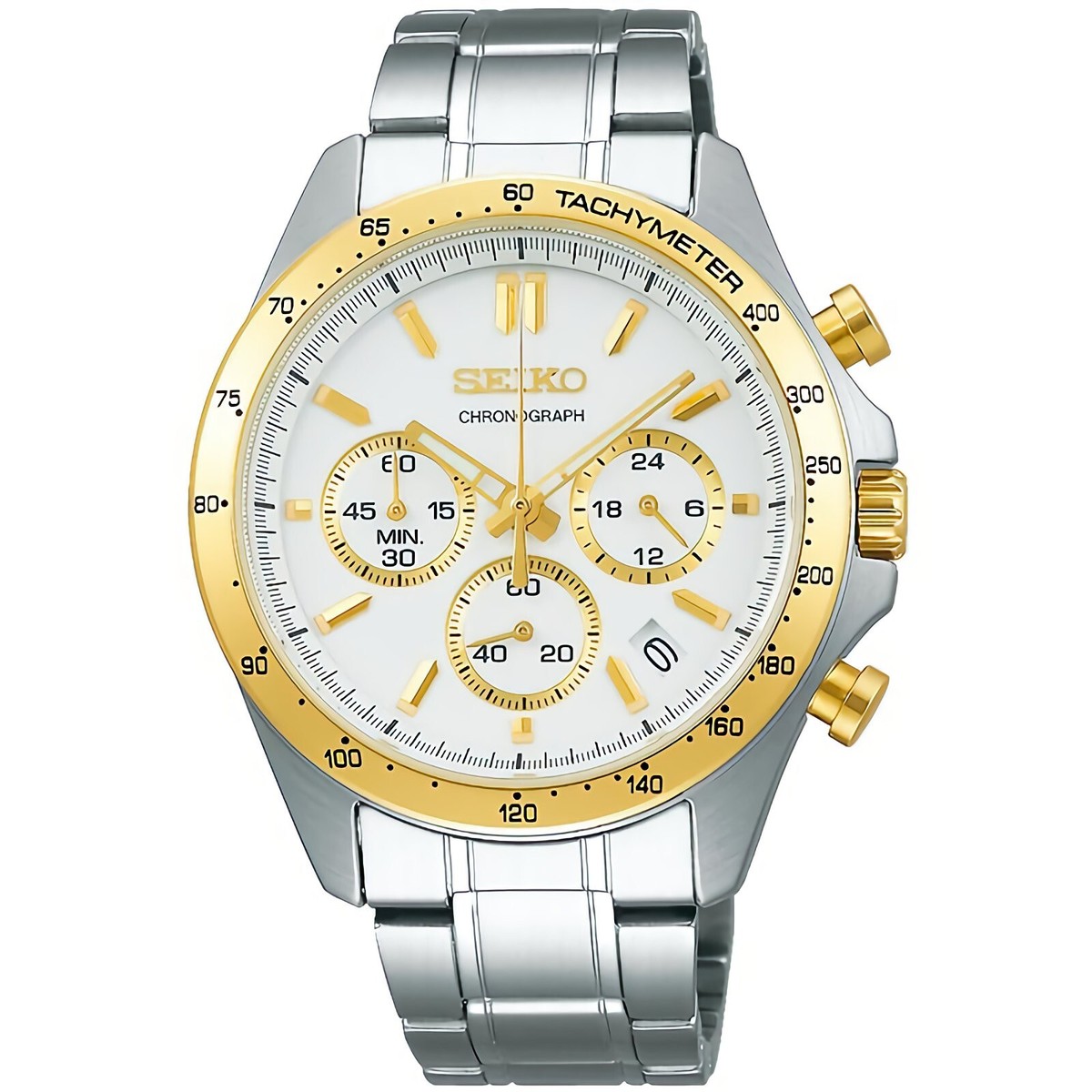 時計 SEIKO SBTR024 8T63-00D0 SEIKO SPIRIT SBTR024 White Dial Chronograph Stainless Steel