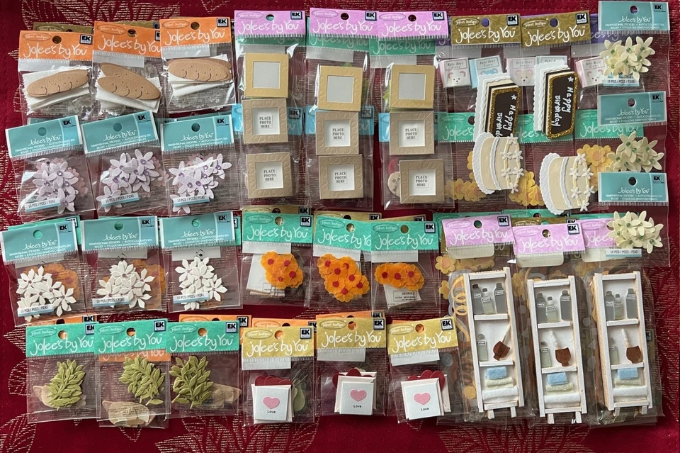 100 pkgs JOLEE'S FLOWER CHRISTMAS FOOD EMBELLISHMENTS - SOME VERY RARE - Image 3 of 4