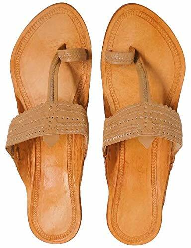 Ballerine donna Kolhapuri Chappals tacco etnico indiano taglia USA 6-11 multicolore - Foto 8 di 34