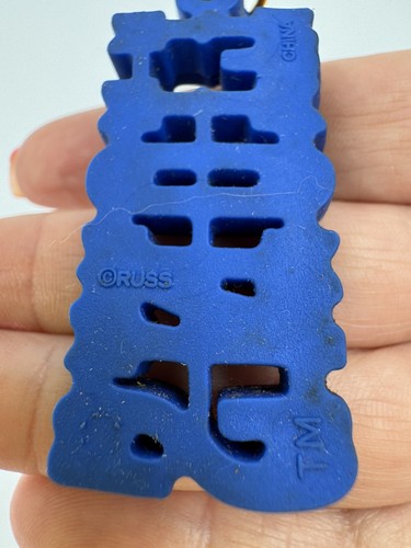 Clip de llave de goma azul vintage de la NFL, clip de bolsa DETROIT LIONS de Russ - Imagen 5 de 8