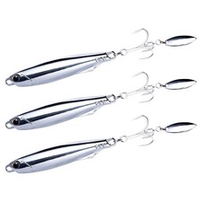 3 Pack Surf Fishing Trolling KöDer Vertical Diamond Jigs Mackerel Strip7818-