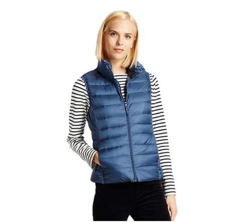 Uniqlo Ultra Light Down Vest Blue Women 