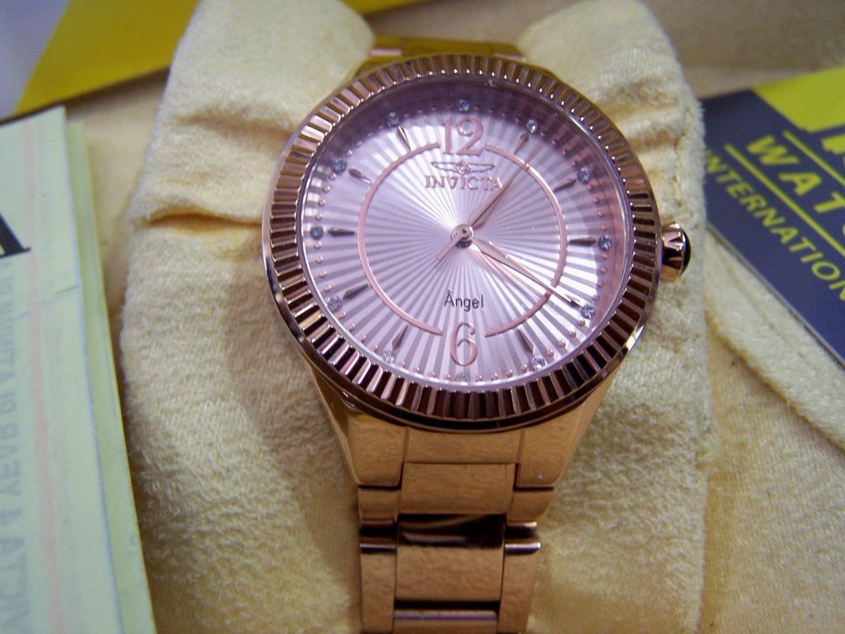 Invicta Unisex Watch 28332 Angel Rose Gold Stainless Steel  display picture 2