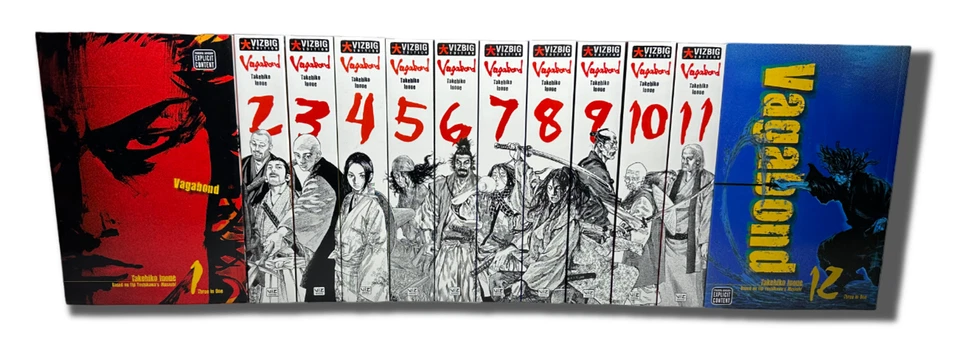 Vagabond VIZBIG Edition Volumes 1-12 Complete Manga Set BRAND NEW English!