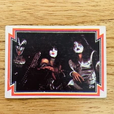 1981 Gene Simmons Paul Stanley Ace Frehley Kiss Stani Argentina Trading Card #29