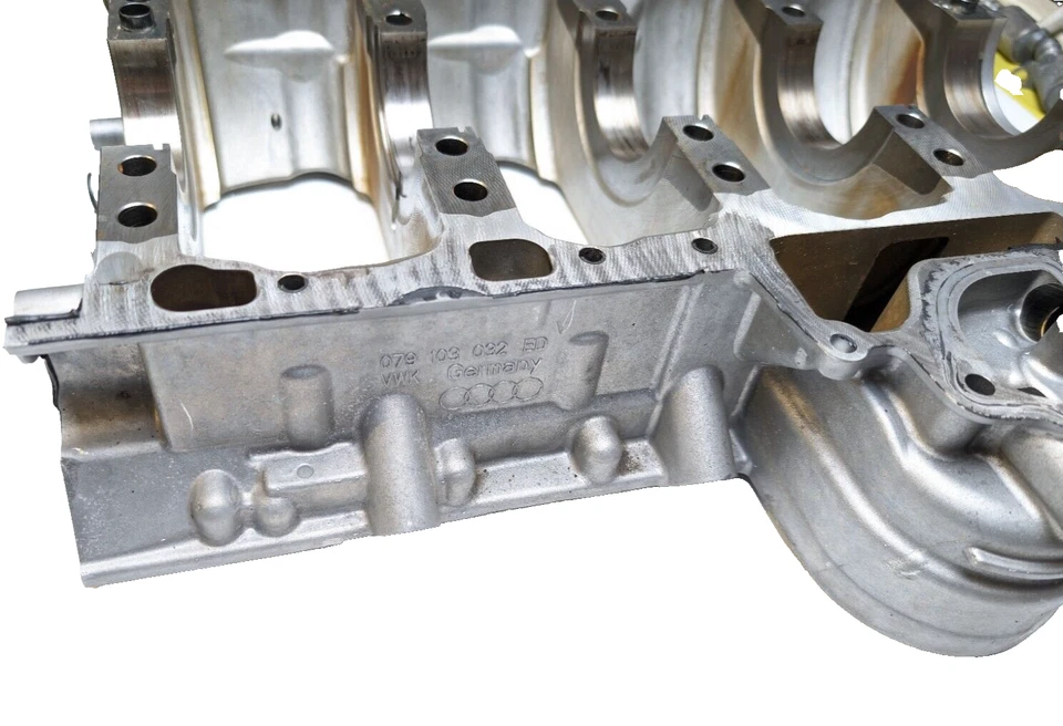 13-18 AUDI S6 S7 A8L 4.0T V8 MOTOR SUPERIOR CÁRTER DE ACEITE FILTRO CIGÜEÑAL CARCASA Foto 4 de 4