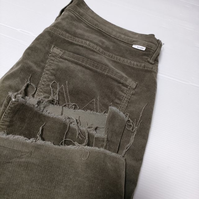 mother Size 29 THE INSIDER CROP STEP FRAY Cut-off Corduroy