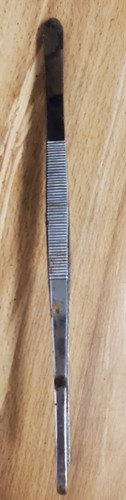 Stainless Steel Large Serrated Tweezer Round Ends 10" Tong - Picture 5 of 5