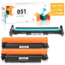 Toner Cartridge OR Drum Compatible With Canon 051 ImageCLASS MF263dn MF264dw Lot
