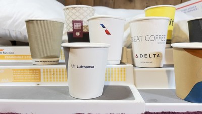 Airlines Mix Lot Coffe Cup Lufthansa Qatar Emirates Etc