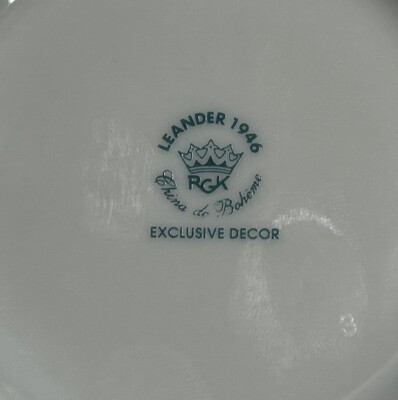 5 Set Leander 1946 “3” Cup & Saucer China De Boheme RGK & One