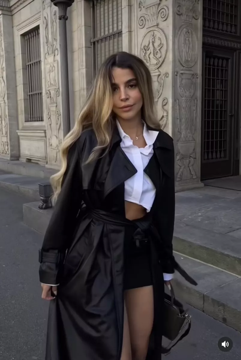 Black trench coat clearance zara
