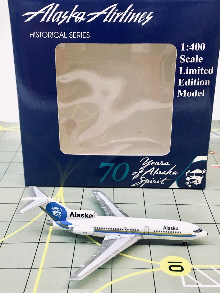 AeroClassics 1:400 Alaska Airlines Boeing 727-100 NI24 | eBay