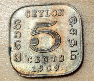 1909 Ceylon Sri Lanka 5 Cents | eBay