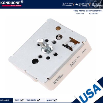 #ad 3149400 3148954 WP3149400 Range Surface Burner Infinite Switch for Large 8 Inch $14.99