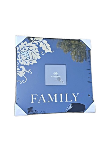Picture Frame "Family" - 20"x20" Frame Size For 6"x6" Picture - Black/Gold - New - 第 1/4 張圖片